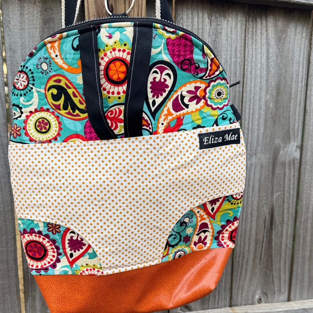 Eliza Mae Multicolor Patterned Backpack - image 1